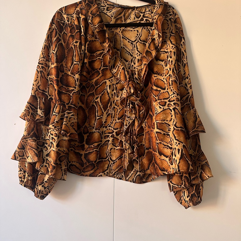 Animal Print Women's Top